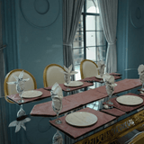 Composed in Light and Texture Table Mat Set - The Linen House