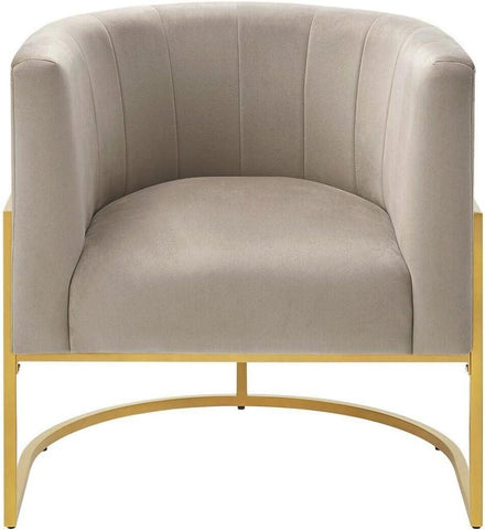 Contemporary Armchair with Metal Frame - Durable & Stylish Seating - The Linen House