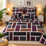 Contemporary Home Printed Bedspread Set – 7 Pcs - The Linen House