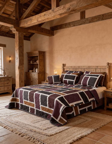 Contemporary Home Printed Bedspread Set – 7 Pcs - The Linen House