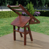 Convertible Wooden Ladder Chair – 2-in-1 Folding Step Ladder & Chair - The Linen House