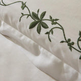 Cotton satin Bamboo Embroidery Duvet Set - The Linen House