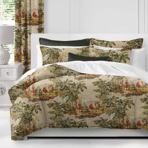 Countryside Charm Duvet Set – Vintage Red Floral Bedding with Classic Print - The Linen House