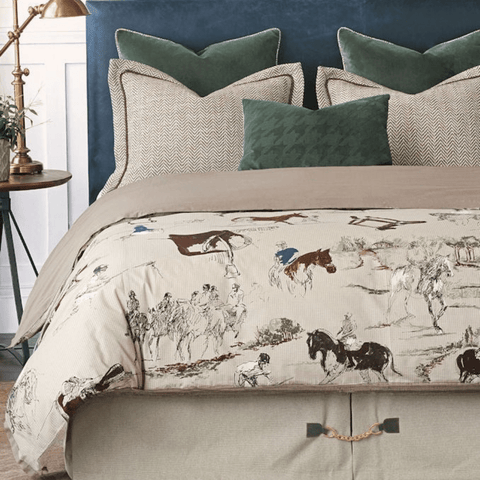 Countryside Equestrian Duvet Set – Stylish Horse Print Bedding