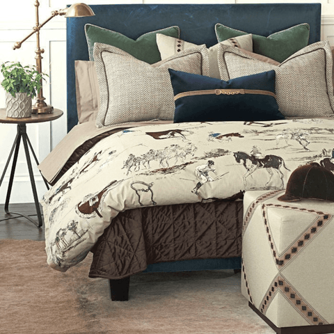 Countryside Equestrian Duvet Set – Stylish Horse Print Bedding