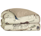 Countryside Equestrian Duvet Set – Stylish Horse Print Bedding - The Linen House