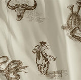 Cowboy Scene Printed Duvet Set – Western Style Printed Bedding - The Linen House