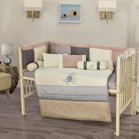 Cozy Bear Adventure Baby Crib Bedding Set - The Linen House