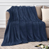 Cozy Textured Fleece Throw Blanket - The Linen House