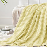 Cozy Textured Fleece Throw Blanket - The Linen House
