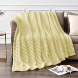 Cozy Textured Fleece Throw Blanket - The Linen House