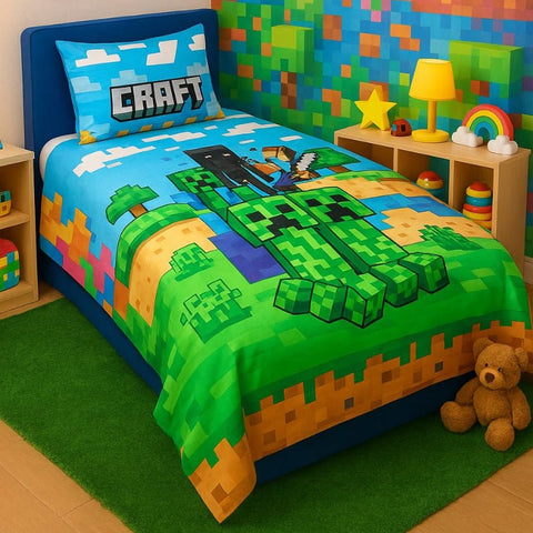 Craft Gaming Bed Sheet for Kids - The Linen House