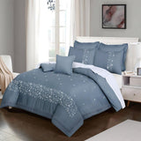 Crestina Embroidered Comforter - King - The Linen House