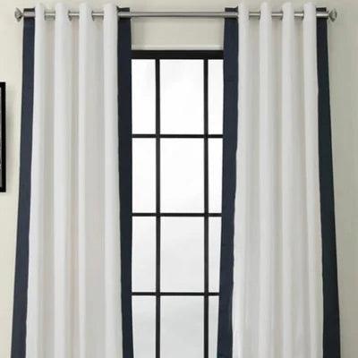 Curtains with patch design - The Linen House