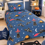Cute Black Cat Kids Bedsheet - The Linen House