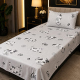Cute Cat Print Kids Bedsheet - The Linen House