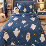 Cute Ghost Pattern Kids Bedsheet - The Linen House