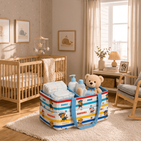 Cute Puppy Squad Diaper Caddy Bag - The Linen House