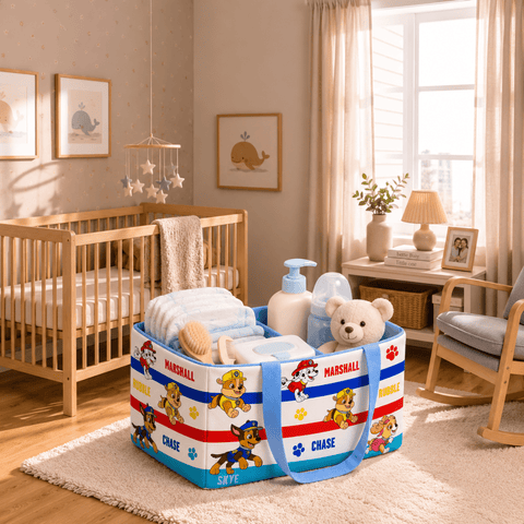 Cute Puppy Squad Diaper Caddy Bag - The Linen House