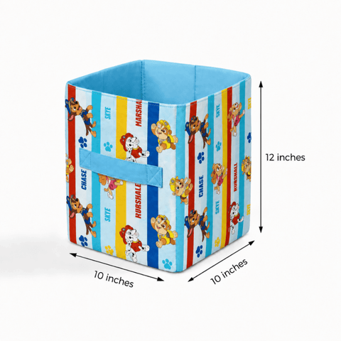 Cute Puppy Squad Toy Basket - The Linen House