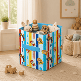 Cute Puppy Squad Toy Basket - The Linen House