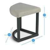 Coffee Table w/Stools, Upholstered Seating, for Living Room/Kids Room - The Linen House