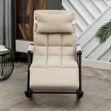 Rocking Chair Metal Lounge Chair for Living Room, Bedroom