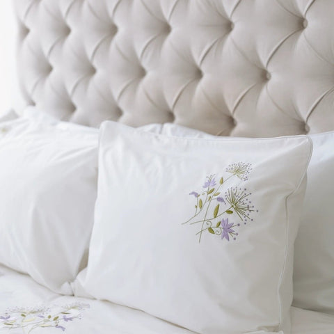 Dandelion Embroidered Design - The Linen House