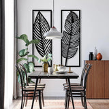 Decor Leaves, Home Wall Art, Metal Wall Decor ( pack of 2 leaf ) - The Linen House
