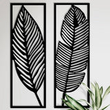 Decor Leaves, Home Wall Art, Metal Wall Decor ( pack of 2 leaf ) - The Linen House