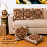 Decorative Brown Velvet Cushion Cover(Pack of 5) - The Linen House