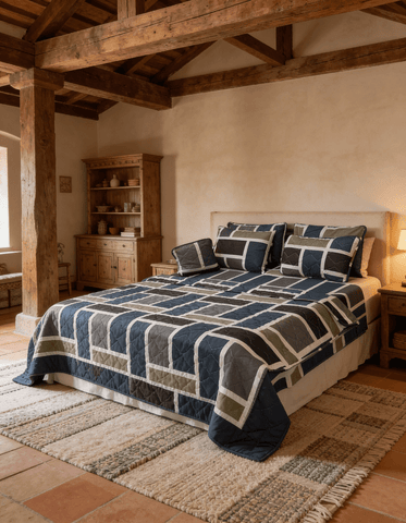 Decorative Floral Printed Bedspread – 7 Pcs - The Linen House