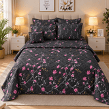 Decorative Printed Bedspread with Pillow & Cushion Covers – 7 Pcs - The Linen House