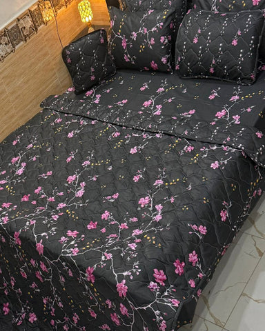 Decorative Printed Bedspread with Pillow & Cushion Covers – 7 Pcs - The Linen House