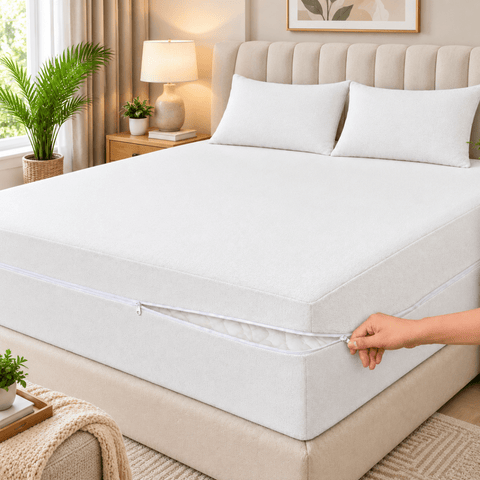 Deep Pocket Mattress Cover - The Linen House