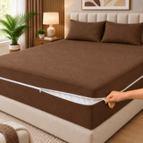 Deep Pocket Mattress Cover - The Linen House