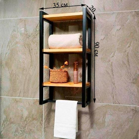 3-Tier Bathroom Shelf, Storage for Towel