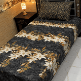 Designer Flower Printed Bedsheet – Single Size (Pack of 2) - The Linen House