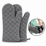 Diamond Quilted Cooking Gloves - The Linen House