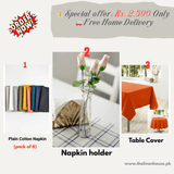 Dining Table Deal – Napkins Set, Table Cover & Holder - The Linen House