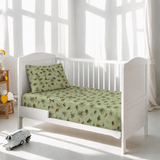 Dino Jungle Baby Crib Sheet & Pillow - The Linen House