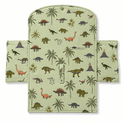 Dino Jungle Diaper Changing Sheet - The Linen House