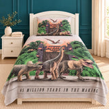Dinosaur Adventure Park Kids Bedsheet - The Linen House