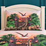 Dinosaur Adventure Park Kids Bedsheet - The Linen House