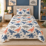 Dinosaur Skeleton Kids Bedsheet - The Linen House