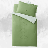 Dinosaur - Themed Kids Bedding Set with Embroidered Comforter & Pillow - The Linen House