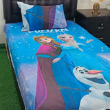 Disney Frozen Blue Kids Bed Sheet - The Linen House
