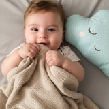 Dobby Cuddle Baby Blanket - The Linen House