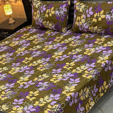 Double Bed Flower Print Bedsheet - The Linen House