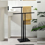 Double Freestanding Towel Stand - The Linen House